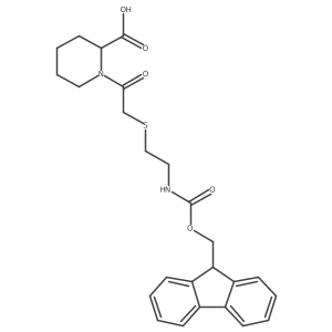 1-(2-{[2-({[(9H-fluoren-9-yl)methoxy]carbonyl}amino)ethyl]sulfanyl}acetyl)piperidine-2-carboxylic acid Structure