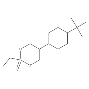 5-(4-Tert-butylcyclohexyl)-2-ethyl-1,3,2lambda5-dioxaphosphinane-2-thione Structure