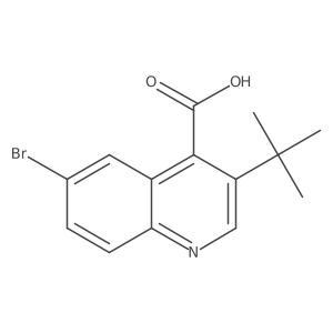 6-Bromo-3-tert-butylquinoline-4-carboxylic acid Structure