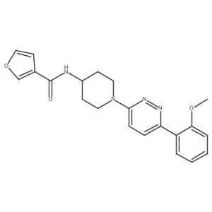 N-(1-(6-(2-methoxyphenyl)pyridazin-3-yl)piperidin-4-yl)furan-3-carboxamide结构式