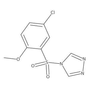 4-(5-chloro-2-methoxybenzenesulfonyl)-4H-1,2,4-triazole Structure