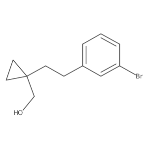 {1-[2-(3-Bromophenyl)ethyl]cyclopropyl}methanol结构式