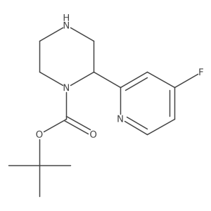 Tert-butyl 2-(4-fluoropyridin-2-yl)piperazine-1-carboxylate Structure