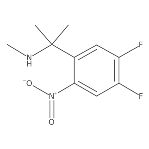 [2-(4,5-Difluoro-2-nitrophenyl)propan-2-yl](methyl)amine Structure