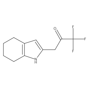 1,1,1-trifluoro-3-(4,5,6,7-tetrahydro-1H-indol-2-yl)propan-2-one结构式