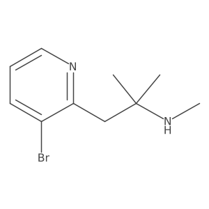 [1-(3-Bromopyridin-2-yl)-2-methylpropan-2-yl](methyl)amine结构式