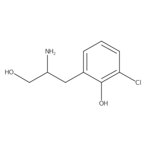2-(2-Amino-3-hydroxypropyl)-6-chlorophenol结构式