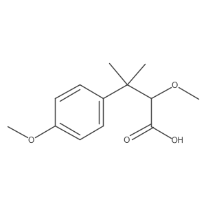 2-Methoxy-3-(4-methoxyphenyl)-3-methylbutanoic acid结构式