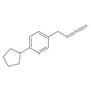 5-(Azidomethyl)-2-(pyrrolidin-1-yl)pyridine结构式