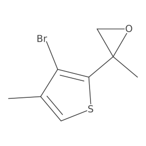 2-(3-Bromo-4-methylthiophen-2-yl)-2-methyloxirane结构式