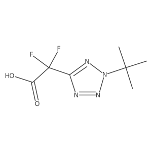 2-(2-tert-butyl-2H-1,2,3,4-tetrazol-5-yl)-2,2-difluoroacetic acid Structure