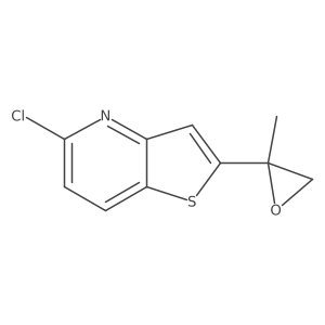 5-Chloro-2-(2-methyloxiran-2-yl)thieno[3,2-b]pyridine结构式