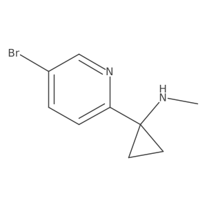 1-(5-bromopyridin-2-yl)-N-methylcyclopropan-1-amine Structure