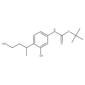 tert-butyl N-[4-(4-aminobutan-2-yl)-3-hydroxyphenyl]carbamate Structure