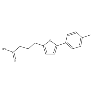 4-[5-(4-Methylphenyl)furan-2-yl]butanoic acid Structure