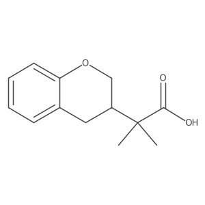 2-(3,4-dihydro-2H-1-benzopyran-3-yl)-2-methylpropanoic acid Structure