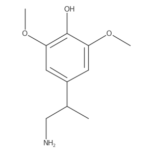 4-(1-Aminopropan-2-yl)-2,6-dimethoxyphenol结构式