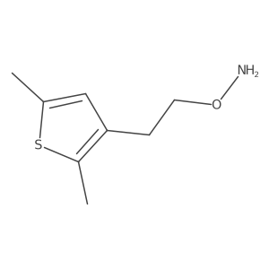 O-[2-(2,5-dimethylthiophen-3-yl)ethyl]hydroxylamine结构式