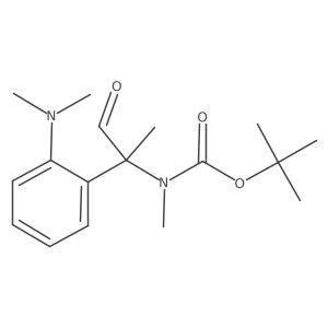 tert-butyl N-{2-[2-(dimethylamino)phenyl]-1-oxopropan-2-yl}-N-methylcarbamate结构式