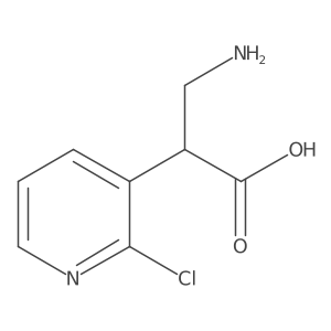 3-Amino-2-(2-chloropyridin-3-yl)propanoic acid Structure