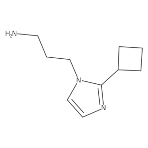 3-(2-cyclobutyl-1H-imidazol-1-yl)propan-1-amine Structure