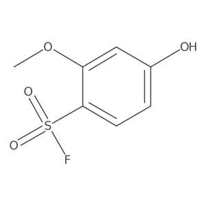 4-Hydroxy-2-methoxybenzene-1-sulfonyl fluoride结构式