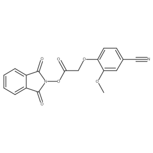 1,3-dioxo-2,3-dihydro-1H-isoindol-2-yl 2-(4-cyano-2-methoxyphenoxy)acetate Structure