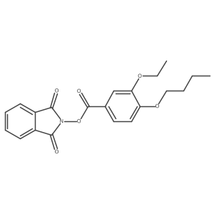 1,3-dioxo-2,3-dihydro-1H-isoindol-2-yl 4-butoxy-3-ethoxybenzoate结构式