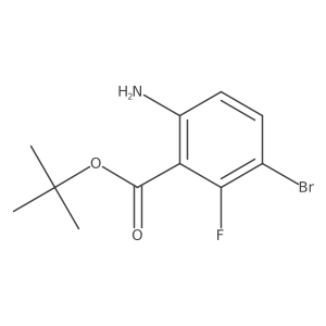 Tert-butyl 6-amino-3-bromo-2-fluorobenzoate Structure