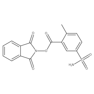 1,3-dioxo-2,3-dihydro-1H-isoindol-2-yl 2-methyl-5-sulfamoylbenzoate结构式
