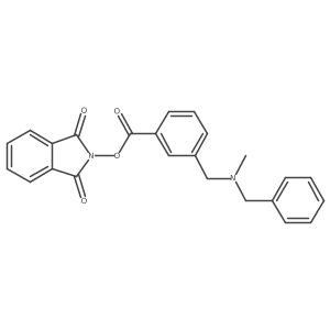 1,3-dioxo-2,3-dihydro-1H-isoindol-2-yl 3-{[benzyl(methyl)amino]methyl}benzoate结构式