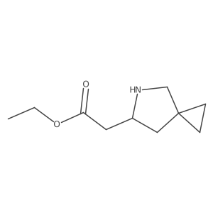 Ethyl 2-[(6S)-5-azaspiro[2.4]heptan-6-yl]acetate Structure