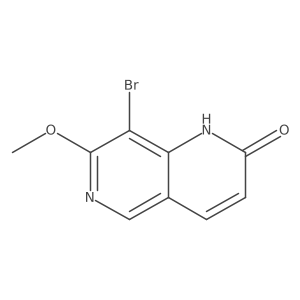8-Bromo-7-methoxy-1,6-naphthyridin-2(1H)-one结构式