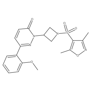 2-{1-[(3,5-Dimethyl-1,2-oxazol-4-yl)sulfonyl]azetidin-3-yl}-6-(2-methoxyphenyl)-2,3-dihydropyridazin-3-one Structure