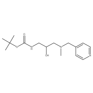 tert-butyl N-(2-hydroxy-3-{methyl[(pyridin-4-yl)methyl]amino}propyl)carbamate Structure