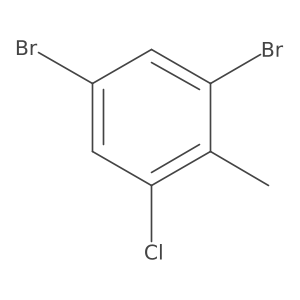 1,5-Dibromo-3-chloro-2-methylbenzene Structure