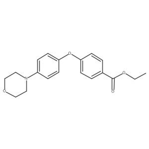 Ethyl 4-[4-(4-morpholinyl)phenoxy]benzoate Structure