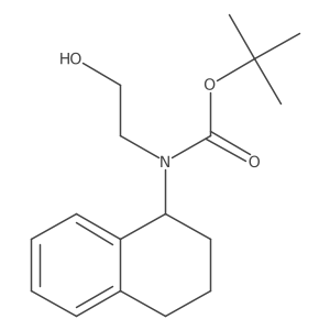 tert-butyl N-(2-hydroxyethyl)-N-(1,2,3,4-tetrahydronaphthalen-1-yl)carbamate Structure