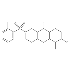 7-Chloro-6-methyl-2-(2-methylphenyl)sulfonyl-1,3,4,4a,5,5a,6,7,8,9,9a,10a-dodecahydrobenzo[b][1,6]naphthyridin-10-one Structure