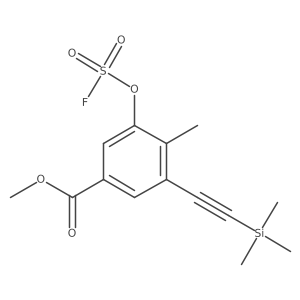Methyl 3-[(fluorosulfonyl)oxy]-4-methyl-5-[2-(trimethylsilyl)ethynyl]benzoate结构式