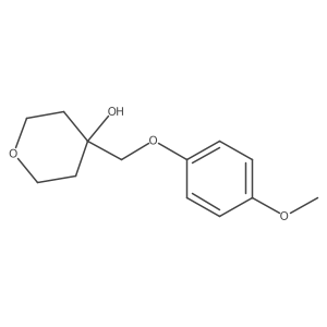4-[(4-Methoxyphenoxy)methyl]oxan-4-ol结构式