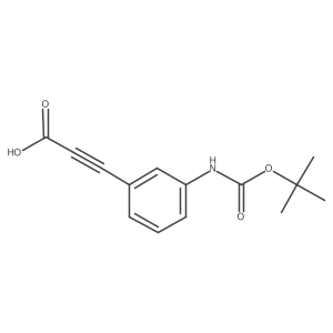 3-(3-{[(Tert-butoxy)carbonyl]amino}phenyl)prop-2-ynoic acid Structure