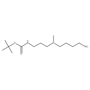 tert-butyl N-{3-[(4-aminobutyl)(methyl)amino]propyl}carbamate结构式