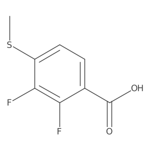 2,3-Difluoro-4-(methylthio)benzoic acid Structure