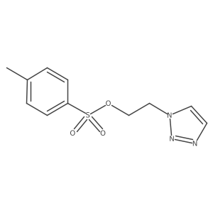 2-(1H-1,2,3-triazol-1-yl)ethyl 4-methyl-1-benzenesulfonate结构式