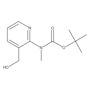 tert-butyl N-[3-(hydroxymethyl)pyridin-2-yl]-N-methylcarbamate结构式