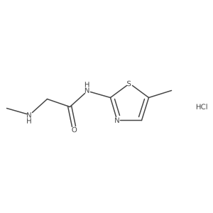 N-(5-methyl-1,3-thiazol-2-yl)-2-(methylamino)acetamide hydrochloride Structure
