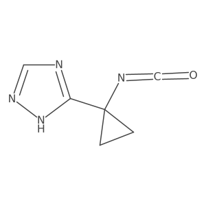 3-(1-isocyanatocyclopropyl)-1H-1,2,4-triazole Structure