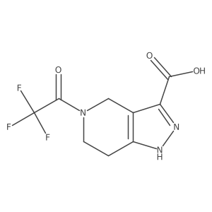 5-(2,2,2-trifluoroacetyl)-1H,4H,5H,6H,7H-pyrazolo[4,3-c]pyridine-3-carboxylic acid Structure