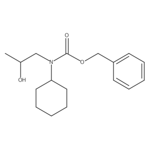 benzyl N-cyclohexyl-N-(2-hydroxypropyl)carbamate结构式